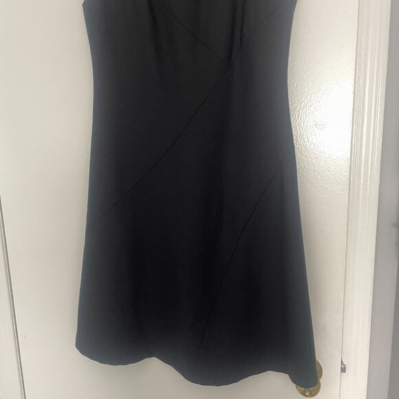Rebecca Taylor Black Sleeveless Gab Dress Size 4 Office Little Black Dress LBD - Picture 5 of 10